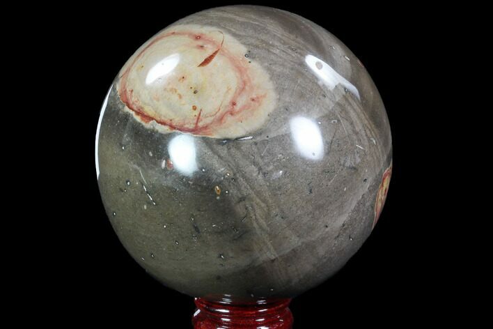 Polished Polychrome Jasper Sphere - Madagascar #87704